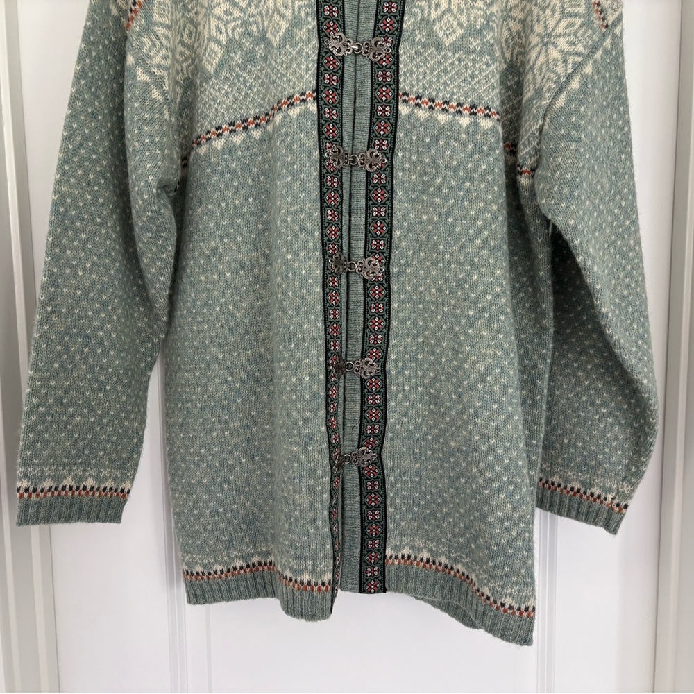 VTG Squaw Valley Fair Isle Wool Carigan M - Picture 3 of 6